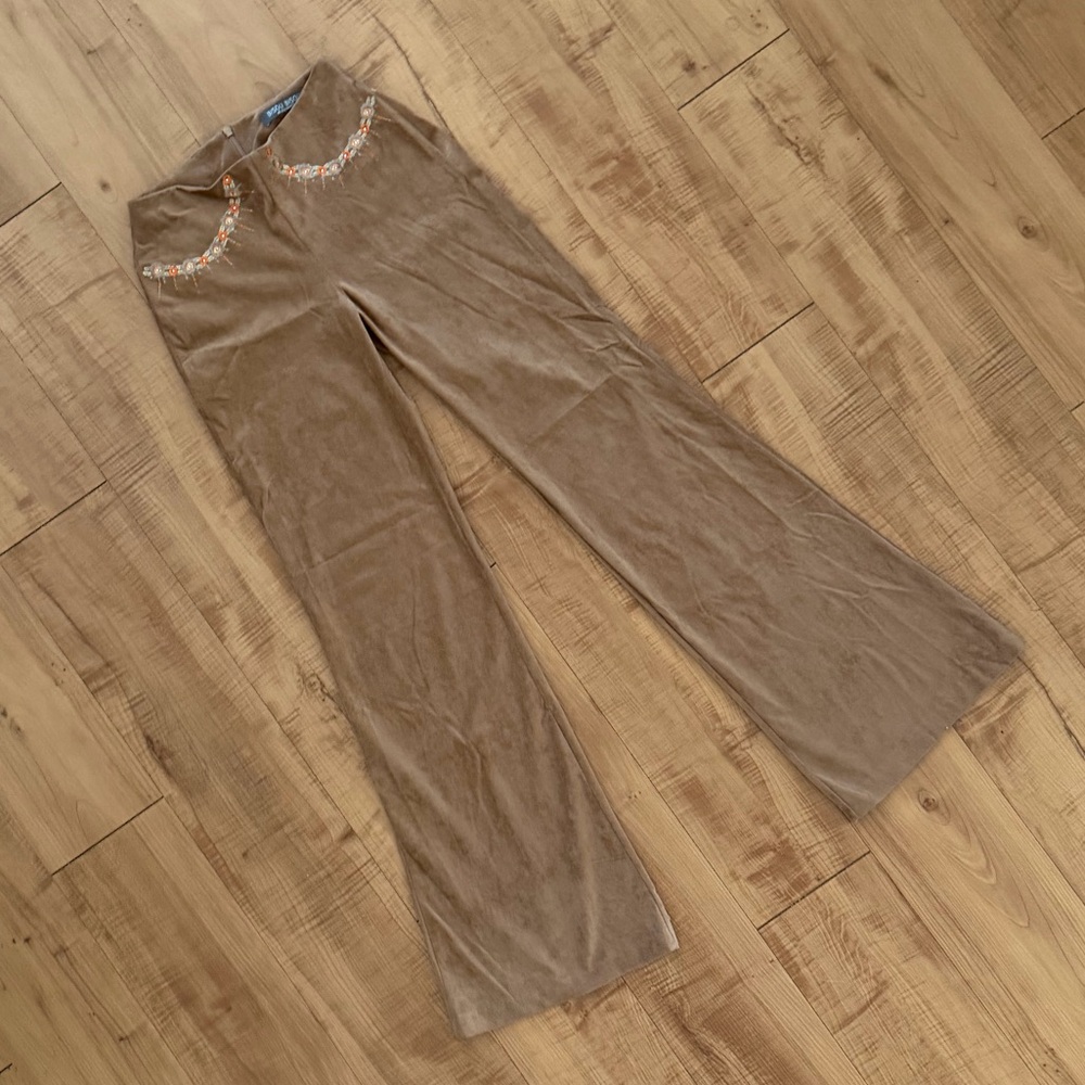 Brand New Vintage 90’s Ultrasuede Flare Pants